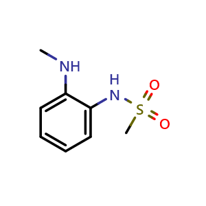 Chemical structure of N-(2-(methylamino)phenyl)methanesulfonamide , CAS 1339665-15-4, AChemBlock AD270710