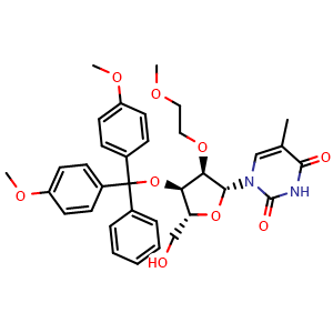 1-[(2R,3R,4R,5R)-4-(bis(4-methoxyphenyl)(phenyl)methoxy)-5-(hydroxymethyl)-3-(2-methoxyethoxy)oxolan-2-yl]-5-methyl-1,2,3,4-tetrahydropyrimidine-2,4-dione