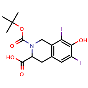 2-(tert-butoxycarbonyl)-7-hydroxy-6,8-diiodo-1,2,3,4-tetrahydroisoquinoline-3-carboxylic acid