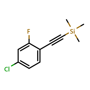 ((4-chloro-2-fluorophenyl)ethynyl)trimethylsilane
