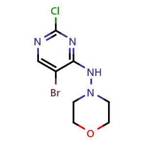 N-(5-bromo-2-chloropyrimidin-4-yl)morpholin-4-amine