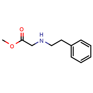 Chemical structure of methyl 2-[(2-phenylethyl)amino]acetate , CAS 156080-95-4, AChemBlock AD270820
