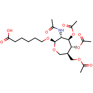 6-{[(2R,3R,4R,5R,6R)-4,5-bis(acetyloxy)-6-[(acetyloxy)methyl]-3-acetamidooxepan-2-yl]oxy}hexanoic acid