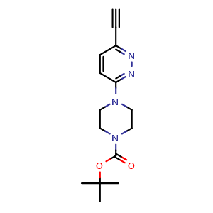 tert-butyl 4-(6-ethynylpyridazin-3-yl) piperazine-1-carboxylate
