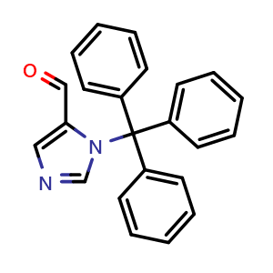 Chemical structure of 1-Trityl-1H-imidazole-5-carbaldehyde , CAS 172498-90-7, AChemBlock AD270880