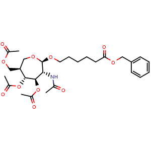 benzyl 6-{[(2R,3R,4R,5R,6R)-4,5-bis(acetyloxy)-6-[(acetyloxy)methyl]-3-acetamidooxepan-2-yl]oxy}hexanoate