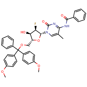 N-(1-((2R,3R,4R,5R)-5-((bis(4-methoxyphenyl)(phenyl)methoxy)methyl)-3-fluoro-4-hydroxytetrahydrofuran-2-yl)-5-methyl-2-oxo-1,2-dihydropyrimidin-4-yl)benzamide