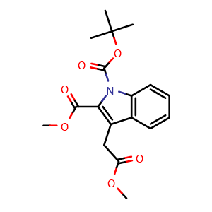 1-tert-butyl 2-methyl 3-(2-methoxy-2-oxoethyl)-1H-indole-1,2-dicarboxylate