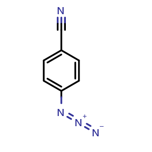 Chemical structure of 4-Azidobenzonitrile , CAS 18523-41-6, AChemBlock AD270920
