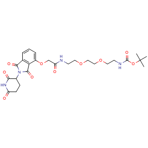 tert-butyl (2-(2-(2-(2-((2-(2,6-dioxopiperidin-3-yl)-1,3-dioxoisoindolin-4-yl)oxy)acetamido)ethoxy)ethoxy)ethyl)carbamate