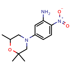 2-nitro-5-(2,2,6-trimethylmorpholin-4-yl)aniline