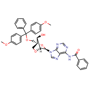 N-(9-((1R,3R,4R,7S)-1-((bis(4-methoxyphenyl)(phenyl)methoxy)methyl)-7-hydroxy-2,5-dioxabicyclo[2.2.1]heptan-3-yl)-9H-purin-6-yl)benzamide