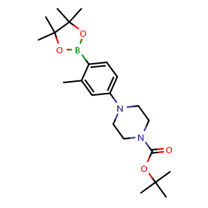 tert-butyl 4-(3-methyl-4-(4,4,5,5-tetramethyl-1,3,2-dioxaborolan-2-yl)phenyl)piperazine-1-carboxylate