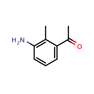 Chemical structure of 1-(3-amino-2-methylphenyl)ethan-1-one , CAS 209795-96-0, AChemBlock AD270996