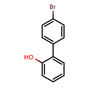 Chemical structure of 4'-bromo-[1,1'-biphenyl]-2-ol , CAS 21849-89-8, AChemBlock AD271028