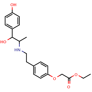 ethyl 2-(4-(2-[(1-hydroxy-1-(4-hydroxyphenyl)propan-2-yl)amino]ethyl)phenoxy)acetate