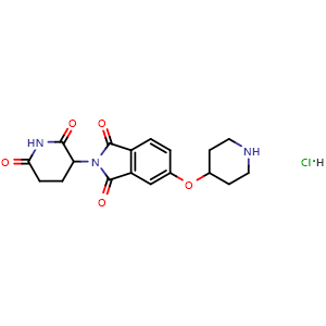 2-(2,6-dioxopiperidin-3-yl)-5-(piperidin-4-yloxy)isoindoline-1,3-dione hydrochloride