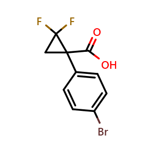 1-(4-Bromophenyl)-2,2-difluorocyclopropane-1-carboxylic acid