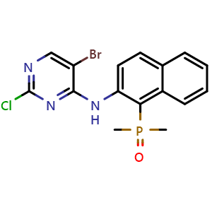 (2-((5-bromo-2-chloropyrimidin-4-yl)amino)naphthalen-1-yl)dimethylphosphine oxide