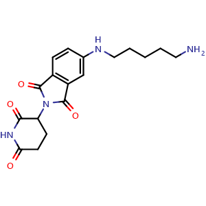 5-[(5-aminopentyl)amino]-2-(2,6-dioxopiperidin-3-yl)-2,3-dihydro-1H-isoindole-1,3-dione