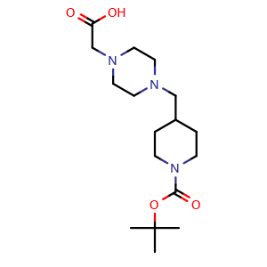 2-(4-[(1-[(tert-butoxy)carbonyl]piperidin-4-yl)methyl]piperazin-1-yl)acetic acid