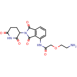 2-(2-aminoethoxy)-N-(2-(2,6-dioxopiperidin-3-yl)-1,3-dioxo-2,3-dihydro-1H-isoindol-4-yl)acetamide