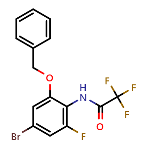 N-(2-(benzyloxy)-4-bromo-6-fluorophenyl)-2,2,2-trifluoroacetamide