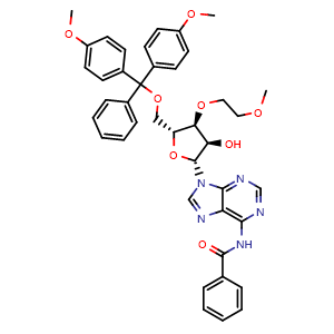 N-(9-[(2R,3R,4S,5R)-5-[(bis(4-methoxyphenyl)(phenyl)methoxy)methyl]-3-hydroxy-4-(2-methoxyethoxy)oxolan-2-yl]-9H-purin-6-yl)benzamide