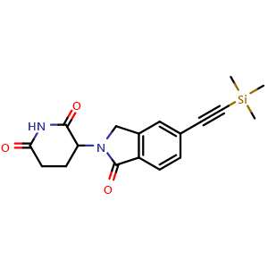3-(1-oxo-5-((trimethylsilyl)ethynyl)isoindolin-2-yl)piperidine-2,6-dione