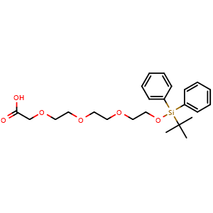 2,2-Dimethyl-3,3-diphenyl-4,7,10,13-tetraoxa-3-silapentadecan-15-oic acid