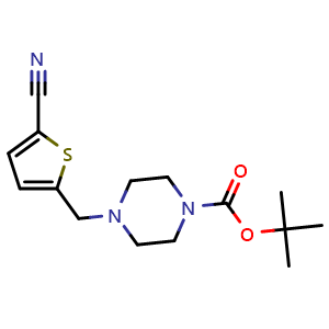 tert-butyl 4-((5-cyanothiophen-2-yl)methyl)piperazine-1-carboxylate