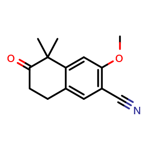 3-methoxy-5,5-dimethyl-6-oxo-5,6,7,8-tetrahydronaphthalene-2-carbonitrile