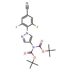 tert-butyl N-[1-(4-cyano-2,6-difluorophenyl)pyrazol-4-yl]-N-[(2-methylpropan-2-yl)oxycarbonyl]carbamate