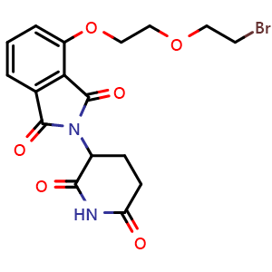 4-(2-(2-bromoethoxy)ethoxy)-2-(2,6-dioxopiperidin-3-yl)-2,3-dihydro-1H-isoindole-1,3-dione