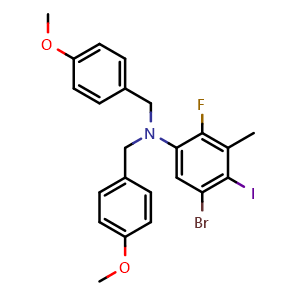 5-bromo-2-fluoro-4-iodo-N,N-bis(4-methoxybenzyl)-3-methylaniline