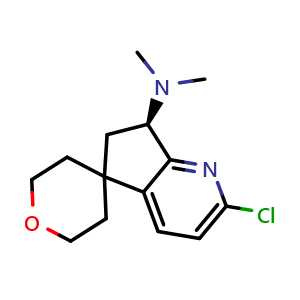 (R)-2-chloro-N,N-dimethyl-2',3',5',6,6',7-hexahydrospiro[cyclopenta[b]pyridine-5,4'-pyran]-7-amine