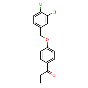 1-(4-((3,4-dichlorobenzyl)oxy)phenyl)propan-1-one