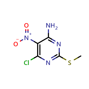 6-chloro-2-(methylsulfanyl)-5-nitropyrimidin-4-amine
