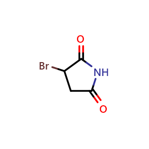 Chemical structure of 3-bromopyrrolidine-2,5-dione , CAS 39660-53-2, AChemBlock AD271419
