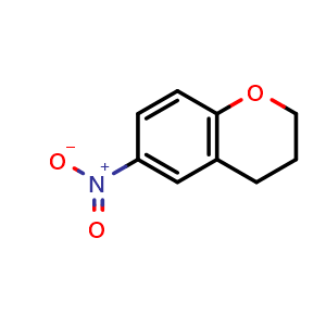 Chemical structure of 6-Nitrochromane , CAS 50386-60-2, AChemBlock AD271441