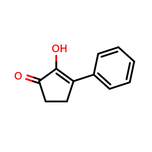 Chemical structure of 2-hydroxy-3-phenylcyclopent-2-en-1-one , CAS 51307-01-8, AChemBlock AD271445