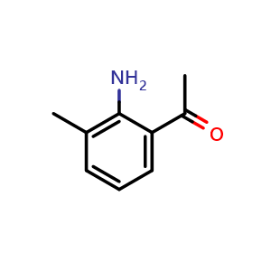 Chemical structure of 1-(2-Amino-3-methylphenyl)ethan-1-one , CAS 53657-94-6, AChemBlock AD271457