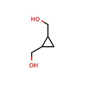 Chemical structure of cyclopropane-1,2-diyldimethanol , CAS 5617-75-4, AChemBlock AD271469