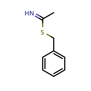 Chemical structure of benzyl ethanimidothioate , CAS 59696-97-8, AChemBlock AD271482