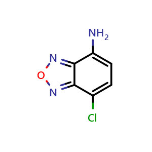 Chemical structure of 7-chlorobenzo[c][1,2,5]oxadiazol-4-amine , CAS 80277-06-1, AChemBlock AD271542