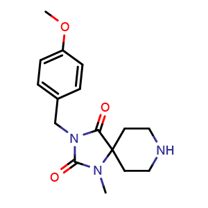 3-[(4-methoxyphenyl)methyl]-1-methyl-1,3,8-triazaspiro[4.5]decane-2,4-dione