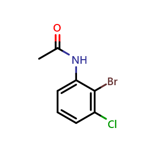 Chemical structure of N-(2-bromo-3-chlorophenyl)acetamide , CAS 861613-75-4, AChemBlock AD271567