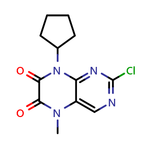 2-chloro-8-cyclopentyl-5-methyl-5,8-dihydropteridine-6,7-dione