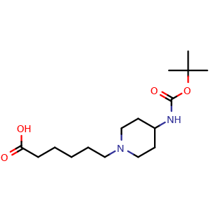 6-(4-{[(tert-Butoxy)carbonyl]amino}piperidin-1-yl)hexanoic acid