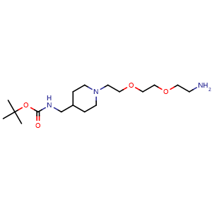 tert-butyl N-[(1-(2-(2-(2-aminoethoxy)ethoxy)ethyl)piperidin-4-yl)methyl]carbamate